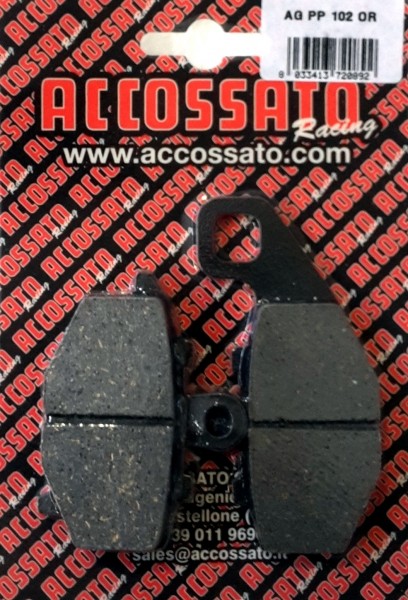 Accossato Hintere BremsbeläGe Accossato Kawasaki Z SE 1000 2014 2015 2016 Bronzo-image