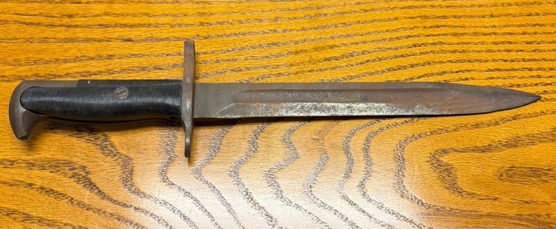 WWII Era M1 Garand Bayonet Utica Cutlery (UC) w/ Flaming Bomb Proof Mark