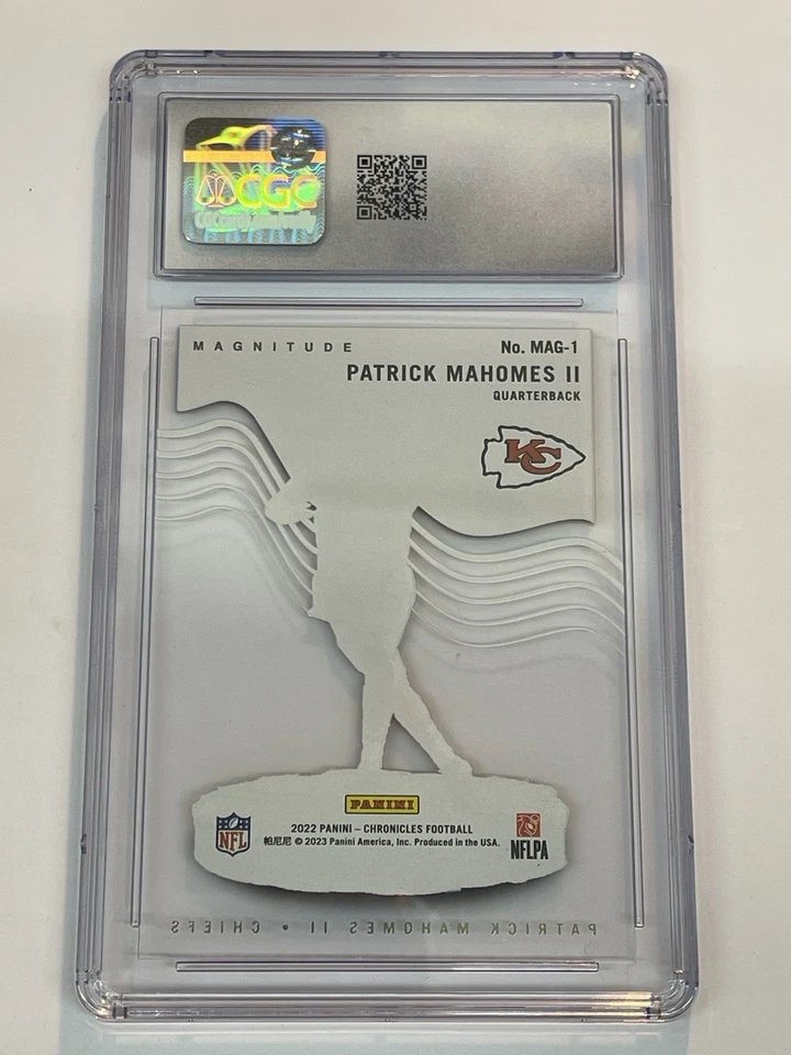 Patrick Mahomes 2022 Panini Chronicles Magnitude #MAG-1 CGC 9 Kansas City Chiefs - Image 2 of 2