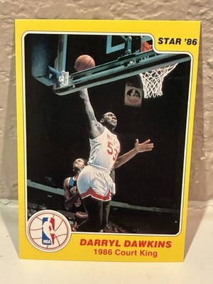 1986 Star Court Kings #10 Darryl Dawkins NJ Nets NRMT D