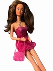 VTG Mattel Twist & Turn Barbie Philippines 1980's  11" W/ Pink Dress Shoes Purse