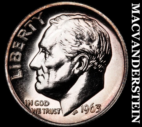 1963 Roosevelt Dime- Silver Choice Gem Proof Luster No Reserve #i8594