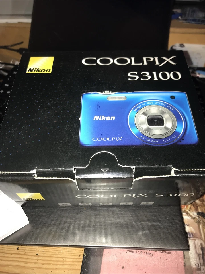 Digitalkamera Kompaktkamera Nikon COOLPIX S3100 14,0 MP Blau, Foto 2 von 5