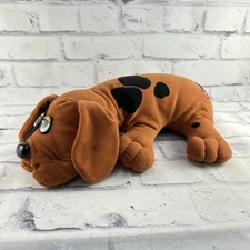Vintage 1985 Tonka Pound Puppy Brown Black Spots Floppy Ears 18” Plushie Dog