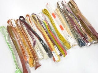 19950# JAPANESE KIMONO / HAND TIED OBIJIME CORD SET / SILK / OUTLET ITEM