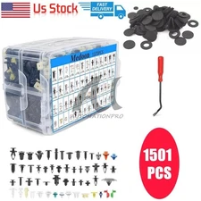 1501PCS Car Retainer Auto Fasteners Push Trim Clips Pin Rivet Bumper Kit US