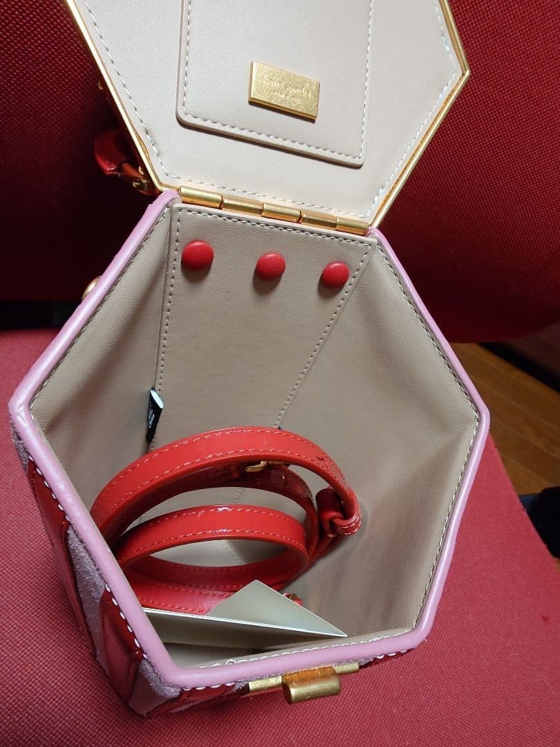 Kate Spade What's Popping Suede Patent Leather 3D Popcorn 2way Handbag Unused