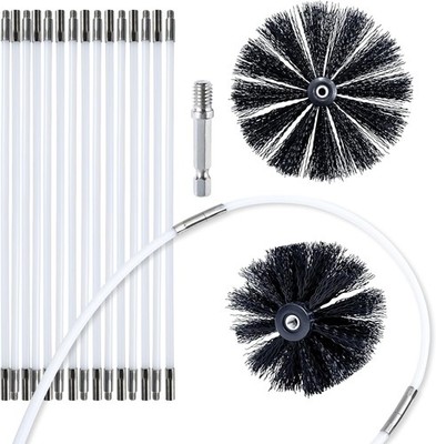 Dryer Vent Cleaner Kit Chimney Sweep Cleaning Tools Pellet Stove Cle...