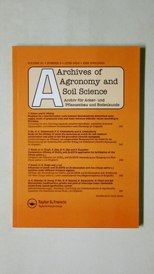 114279 ARCHIVES OF AGRONOMY AND SOIL SCIENCE - ARCHIV FÜR ACKER- PFLANZENBAU UND