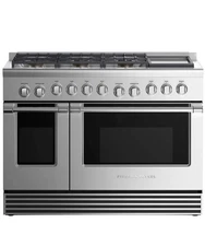 Fisher Paykel RGV2486GDNN 48" Natural Gas Range 6 Burners Griddle Stainless
