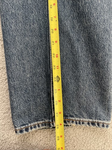 Levi's Premium 568 Loose Straight Blue Jeans Men’s Measured Size 36x28 See Desc - Picture 15 of 15