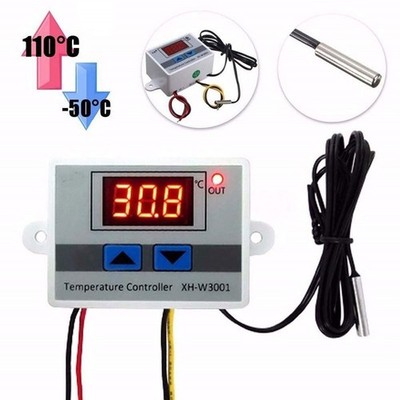 LED Temperature Controller Thermostat Switch Thermometer 12/24/220V