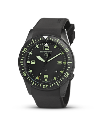 #ad #ad Elliot Brown Holton Pro Military issue watch 200M 43mm Rub Strap AD New in Box ✪ $699.95