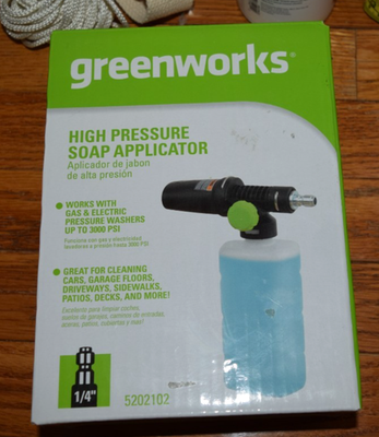 #ad Greenworks High Pressure Soap Applicator Foam Cannon Car Washing Detailing $15.90