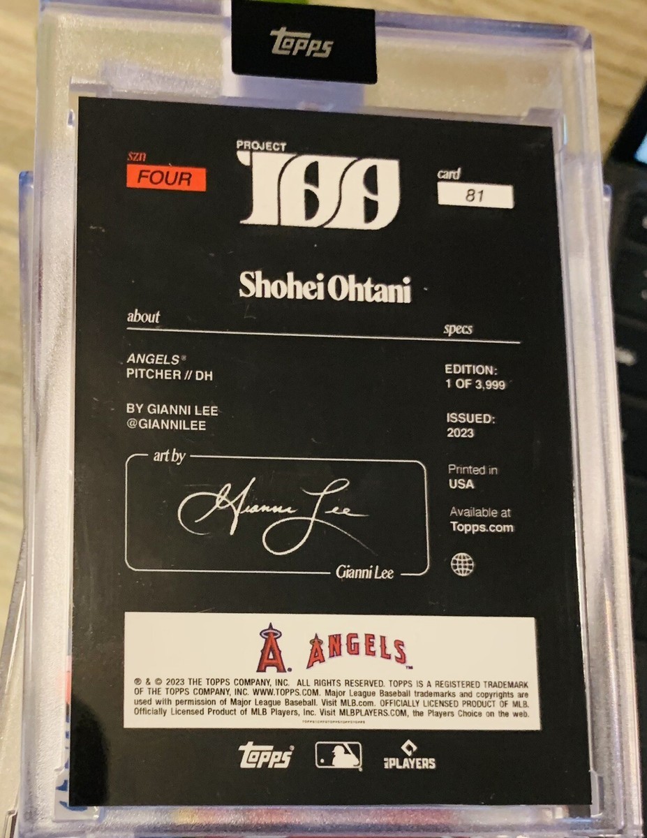 3999個限定　大谷翔平 Topps Project100 カード 48 3999個限定 大谷翔平 Topps Project100 カード 48