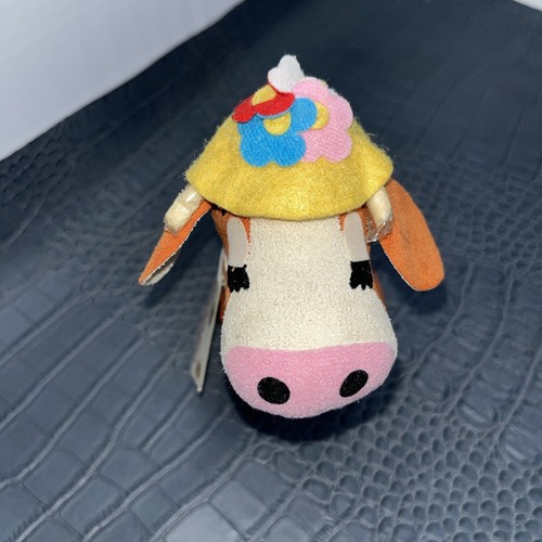 Dakin Applause Dream Pet #4 Clarabelle The Cow Flower Hat Bell - Picture 3 of 11