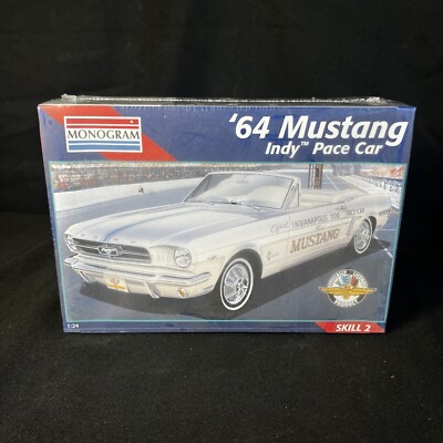 1964 mustang indy pace car monogram model kit 1/24th scale SEALED!