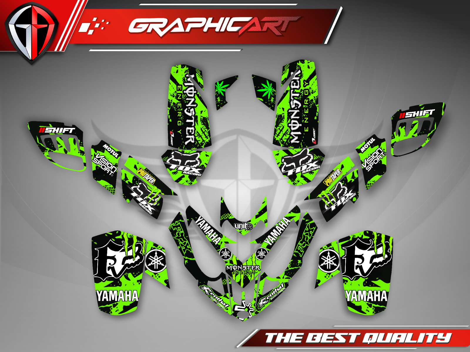 Custom Graphics Kit for Polaris Predator 500 All Years - Full Design