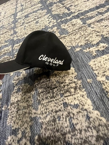 Cappello da golf Cleveland nero berretto regolabile cappello bianco tesa performance - Foto 14 di 16