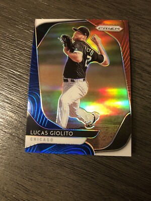 2020 Panini Prizm-Red White & Blue Refractor-Lucas Giolito #31-Mint