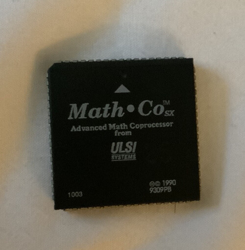 U-Ma Lot Of 10 ULSI 80387sx FPU LCC FasMath Math CoProcessor 387SX 16