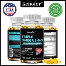 Triple Omega 3-6-9 30 To 120 Capsules | From Fish Brain Support