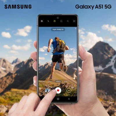 Samsung Galaxy A51 5G SM-A516U 128GB GSM Unlocked Smartphone Black