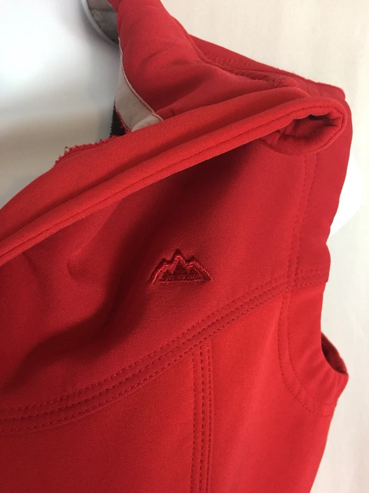 Extra Small Womens Outdoor Vest Fleece Lined Red XS Snozu  - Image 2 of 4