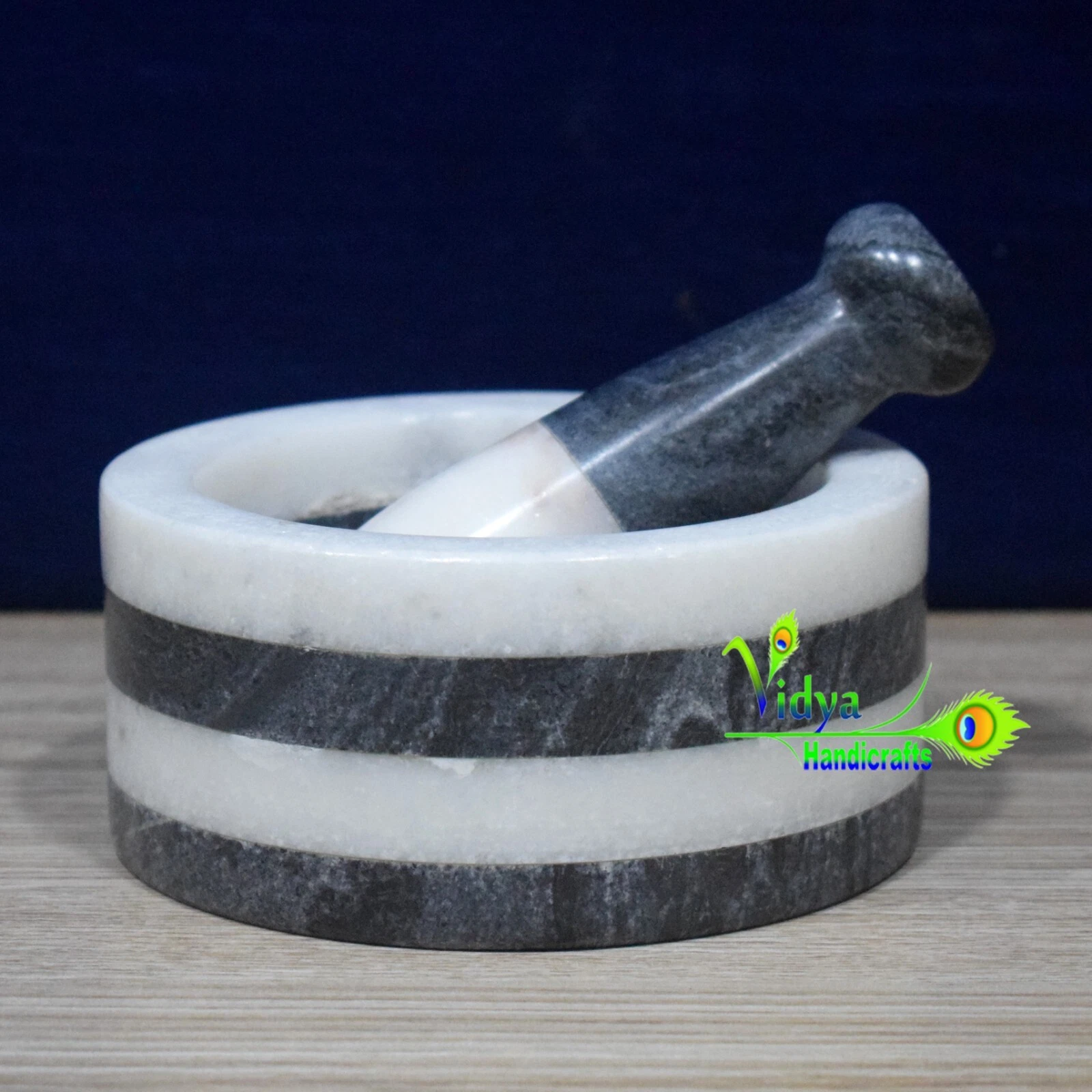 Marble Mortar And Pestle Multi Stone Pestle Set To Grind Food Made In India