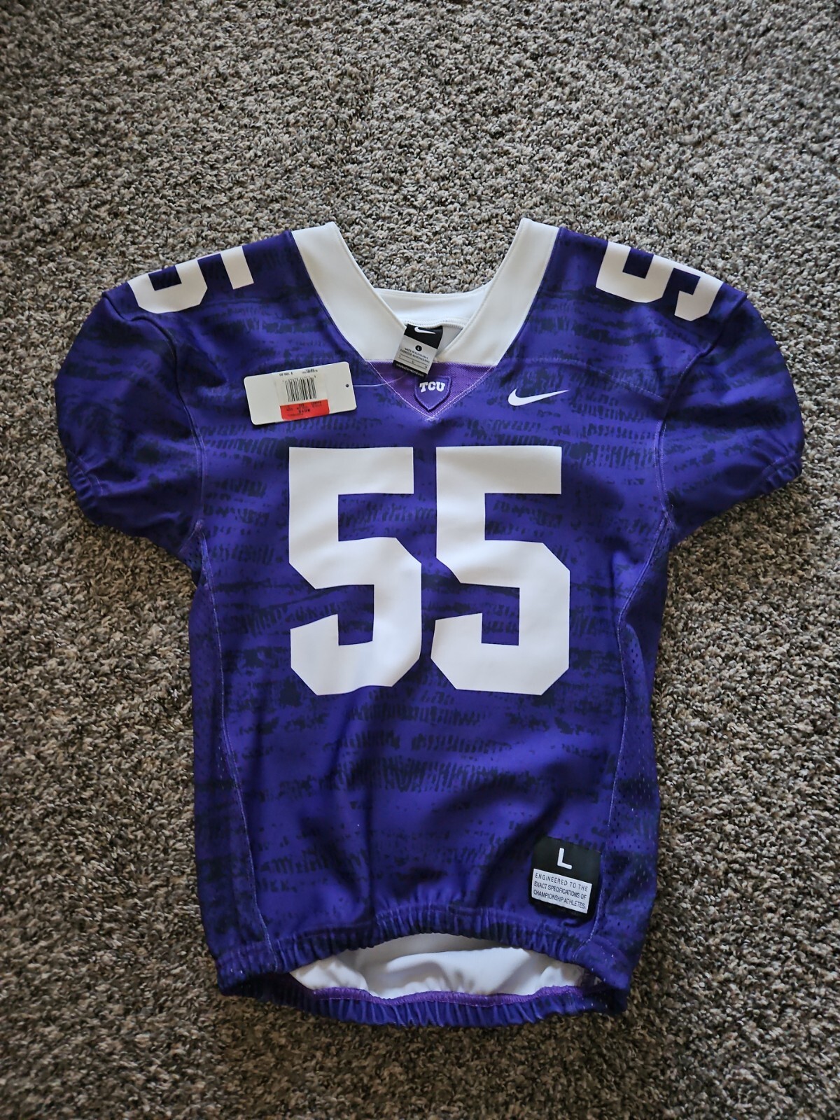 Tcu Game Cut Football Jersey Youth Large eBay