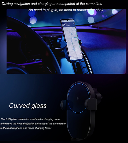 Xiaomi 20W Qi Car Wireless Charger Fast Charging Phone Holder Infrared Sensor AU - Picture 6 of 11