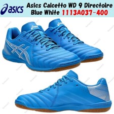 Taille homme Asics Calcetto WD 9 Directoire bleu blanc 1113A037-400