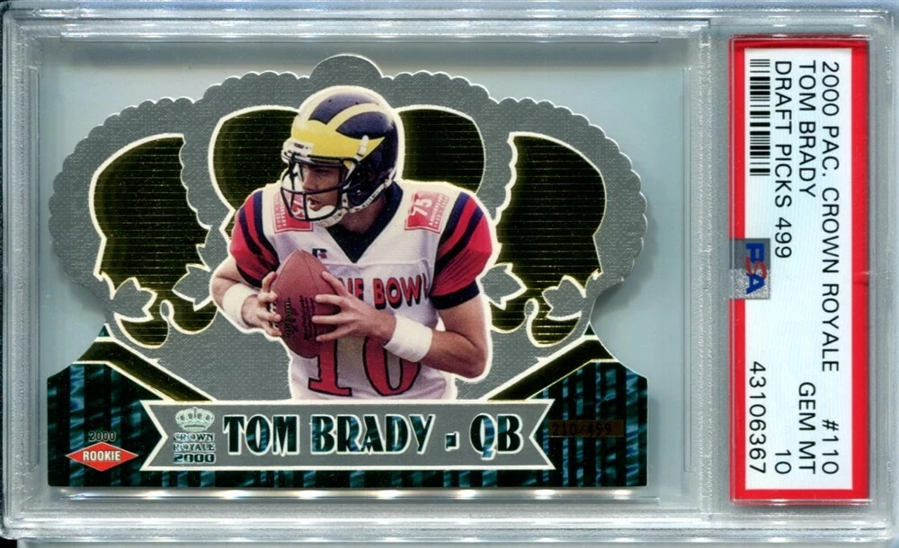 Tom Brady Pacific Crown Royale #110 Draft Picks 499