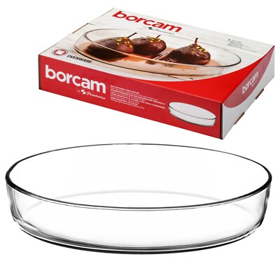 Pasabahce Borcam Glas Oval Ofengeschirr Kuchen Antihaft Kochen Mikrowelle Form Backen