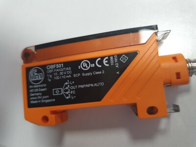 OBF501 OBF-FAKG/T/AS IFM fiber optic sensor 10-30V DC NEU - OVP
