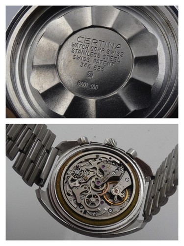 CRONOGRAFO CERTINA DS-2 TURTLE CHRONOLYMPIC 42,5 mm 8601-300 ACCIAIO OROLOGIO - Foto 12 di 12