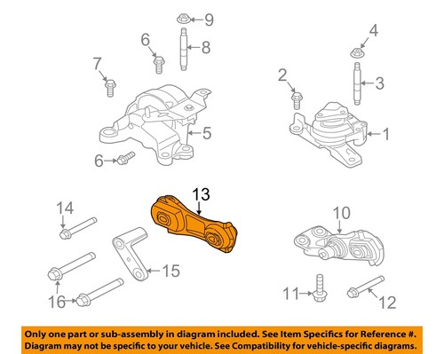 FORD OEM 10-19 Explorer Engine Trans Mounting-Torque Arm GB5Z6068A