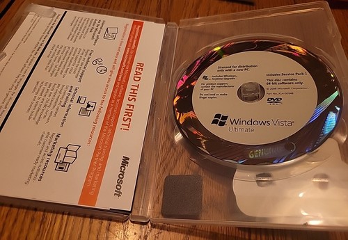 Microsoft Windows Vista Ultimate 64-bit for System Builders [DVD]  - Picture 3 of 3