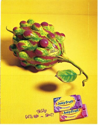 2004 Juicy Fruit Gum Gotta have twisted sweet? Print Ad/Poster Vintage Magazine