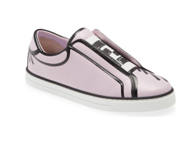 FENDI アート ジョシュアヴィーダス NIB $850 Fendi x Joshua Vides FF Logo Slip-On Sneaker in size 40