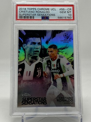 2018 Topps Chrom Cristiano Ronaldo - PSA 10 - POP 36 - Bild 5 von 12