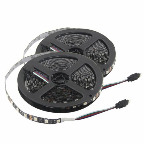 1M 5M 10M 20M LED Strip Light 5050 RGB 60LEDs/M Flexible Lamp PCB Black DC12V - Picture 14 of 15