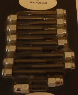 4 PACK NEW CHROME AND BLACK ROCKER NUTS 66-84 SHOVELS 57-85 SPORTSTERS HD 7872-B