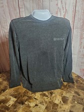 Vintage Nautica Shirt Mens Medium Long Sleeve Charcoal Made in USA