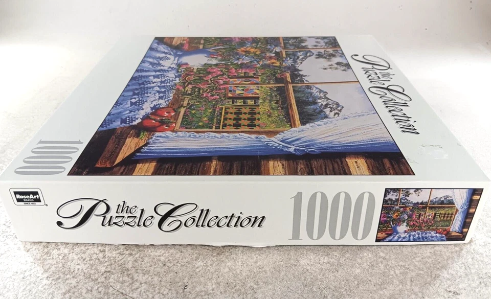 Log Cabin Quilts 1000 Piece Jigsaw Puzzle The Puzzle Collection by RoseArt - Image 2 of 4