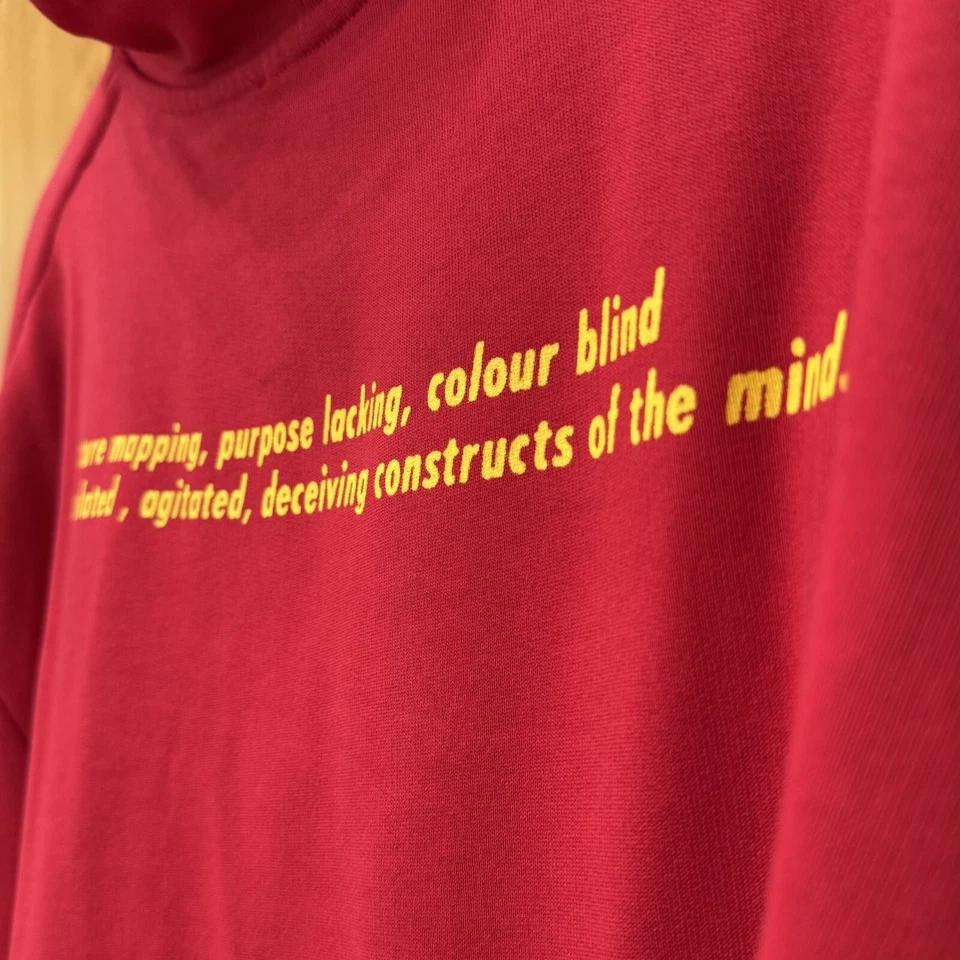 Sudadera con capucha roja Raf Simons FW22-23 Ghost Host Foto 3 de 4