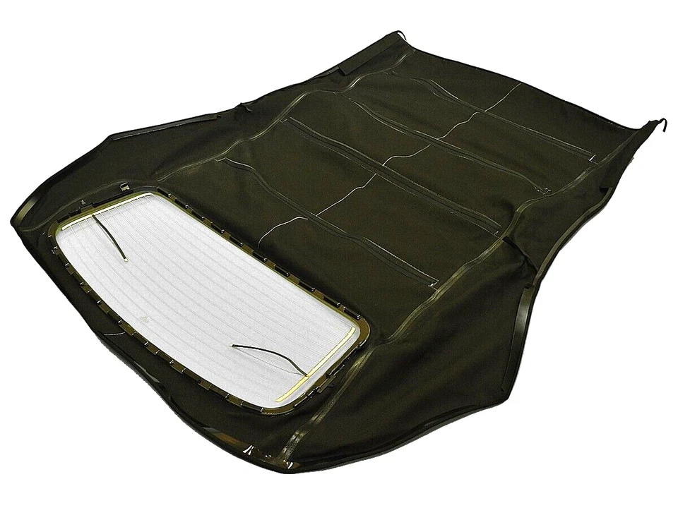 Se adapta a: Audi A4/S4 2003-09 techo blando con ventana de vidrio térmico lona azul cuarzo Foto 3 de 4