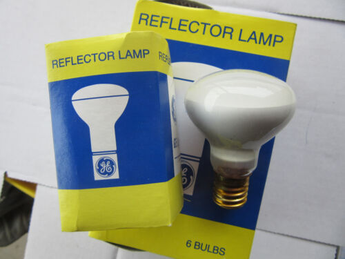 (6) GE 18230 Reflector Flood Bulbs 25R14N 130V Rubber Coated Shatter-Proof NEW!! - Picture 2 of 3