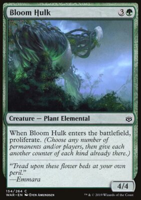 MTG Magic the Gathering Bloom Hulk (154/330) War of the Spark LP