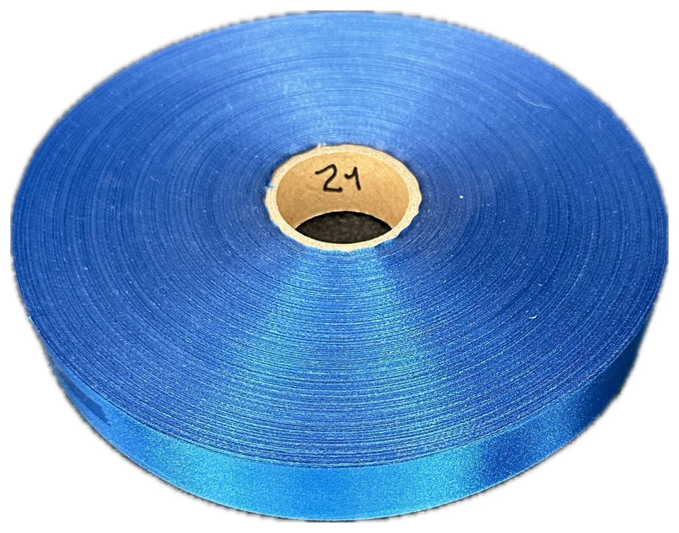 Satin Ribbon 1 inch wide (25mm) 200 yards long rolls all colors blue green red - Image 2 of 4